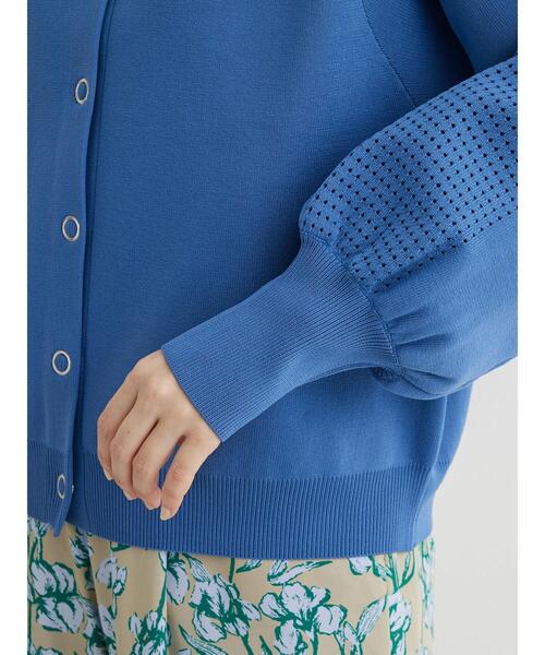 Furryrate（ファーリーレート）の「・furry rate2wayかる~いニットカーデ（カーディガン/ボレロ・レディース・ブルー/オフホワイト/ブラック/ライトグレー・FREE）」の8枚目の写真