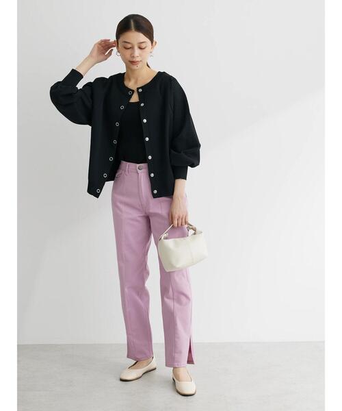 Furryrate（ファーリーレート）の「・furry rate2wayかる~いニットカーデ（カーディガン/ボレロ・レディース・ブルー/オフホワイト/ブラック/ライトグレー・FREE）」の6枚目の写真