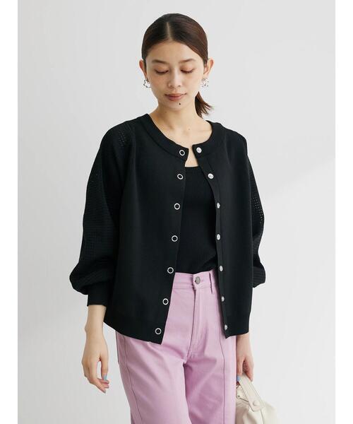 Furryrate（ファーリーレート）の「・furry rate2wayかる~いニットカーデ（カーディガン/ボレロ・レディース・ブルー/オフホワイト/ブラック/ライトグレー・FREE）」の9枚目の写真