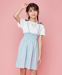 JENNI love（ジェニィラブ）の「肩リボンレイヤード風ワンピ（ワンピース・キッズ）」
