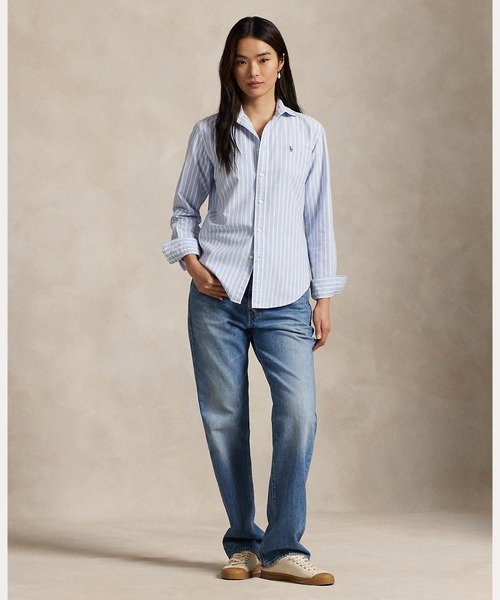 POLO RALPH LAUREN(ポロ ラルフ ローレン)の「クラシック フィット オックスフォード シャツ(シャツ/ブラウス・レディース・ブルー・2/0/4/6/8/10/12/14)」の5枚目の写真