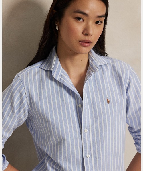 POLO RALPH LAUREN(ポロ ラルフ ローレン)の「クラシック フィット オックスフォード シャツ(シャツ/ブラウス・レディース・ブルー・2/0/4/6/8/10/12/14)」の7枚目の写真