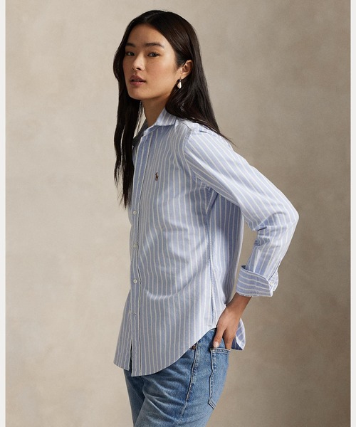POLO RALPH LAUREN(ポロ ラルフ ローレン)の「クラシック フィット オックスフォード シャツ(シャツ/ブラウス・レディース・ブルー・2/0/4/6/8/10/12/14)」の8枚目の写真