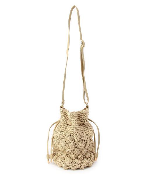 BEAUTY&YOUTH UNITED ARROWS（ビューティーアンドユースユナイテッドアローズ）の「BYSF ペーパー POCO ドローストリングバッグ◆（ショルダーバッグ・レディース・ナチュラル/ネイビー・フリー）」の10枚目の写真