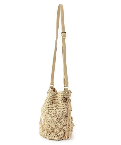 BEAUTY&YOUTH UNITED ARROWS（ビューティーアンドユースユナイテッドアローズ）の「BYSF ペーパー POCO ドローストリングバッグ◆（ショルダーバッグ・レディース・ナチュラル/ネイビー・フリー）」の11枚目の写真