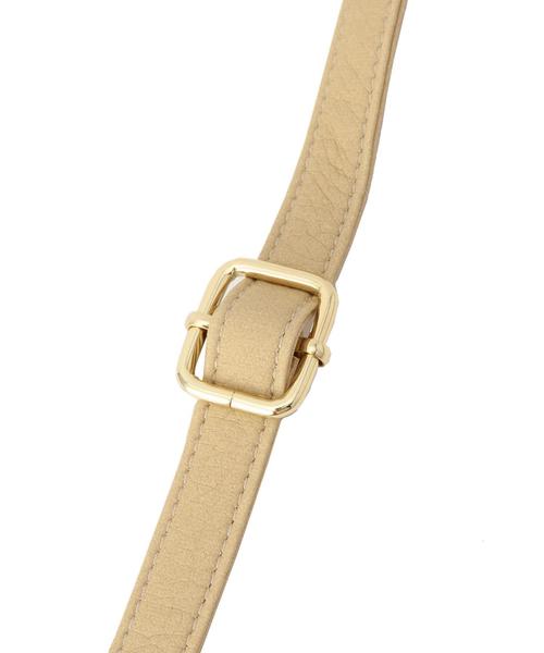 BEAUTY&YOUTH UNITED ARROWS（ビューティーアンドユースユナイテッドアローズ）の「BYSF ペーパー POCO ドローストリングバッグ◆（ショルダーバッグ・レディース・ナチュラル/ネイビー・フリー）」の4枚目の写真