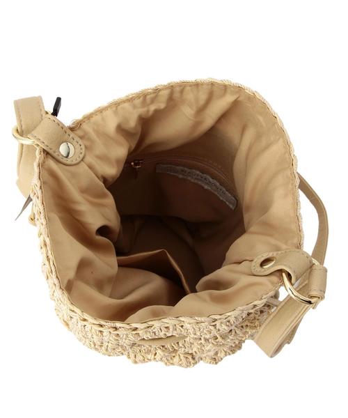 BEAUTY&YOUTH UNITED ARROWS（ビューティーアンドユースユナイテッドアローズ）の「BYSF ペーパー POCO ドローストリングバッグ◆（ショルダーバッグ・レディース・ナチュラル/ネイビー・フリー）」の8枚目の写真