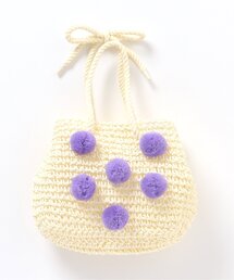 ドット刺繍ペーパー2WAYポシェット