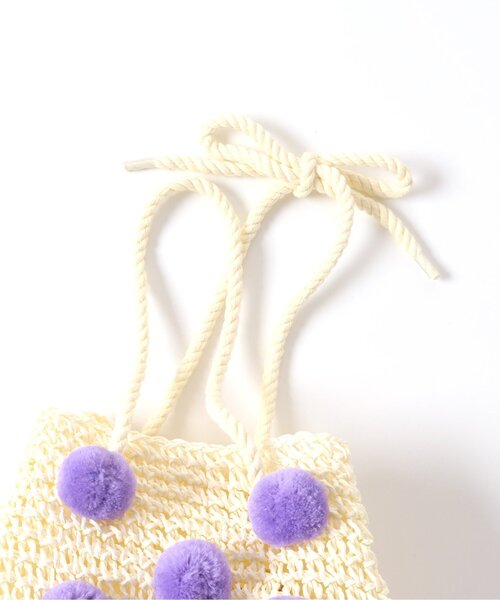 apres les cours(アプレレクール)の「ドット刺繍ペーパー2WAYポシェット(ショルダーバッグ・キッズ・アイボリー/ベージュ・FREE)」の5枚目の写真