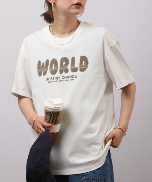 FUNALIVE(ファンアライブ)の「ロゴ半袖Tシャツ(Tシャツ/カットソー・メンズ・ネイビー/ホワイト系7/カーキ系/グリーン/ブラック系1/ベージュ系/ベージュ系2/ブラウン/ホワイト系/ブラウン系1/クリーム/ブラック系2/ブラック系4/ベージュ系1/アイボリー系/ブラック/ベージュ系3/ホワイト系4/ブラウン系/ブラウン系2/ホワイト系1/ホワイト系2/ブラック系/ホワイト系6/ネイビー系/カーキ/ホワイト系3/ホワイト系5/ホワイト/ベージュ/ブラック系3/グリーン系・L/M)」の8枚目の写真
