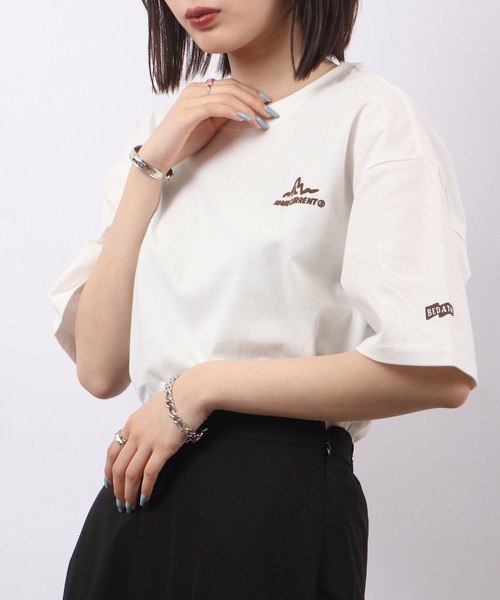 FUNALIVE(ファンアライブ)の「ロゴ半袖Tシャツ(Tシャツ/カットソー・メンズ・ネイビー/ホワイト系7/カーキ系/グリーン/ブラック系1/ベージュ系/ベージュ系2/ブラウン/ホワイト系/ブラウン系1/クリーム/ブラック系2/ブラック系4/ベージュ系1/アイボリー系/ブラック/ベージュ系3/ホワイト系4/ブラウン系/ブラウン系2/ホワイト系1/ホワイト系2/ブラック系/ホワイト系6/ネイビー系/カーキ/ホワイト系3/ホワイト系5/ホワイト/ベージュ/ブラック系3/グリーン系・L/M)」の10枚目の写真