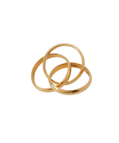 VIS（ビス）の「ステンレストリニティリング（リング・レディース・ゴールド/シルバー・FREE）」の8枚目の写真