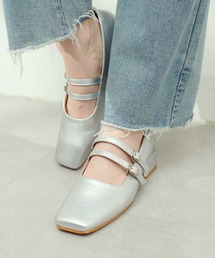 natural couture | ダブルストラップパンプスシューズ(その他シューズ)