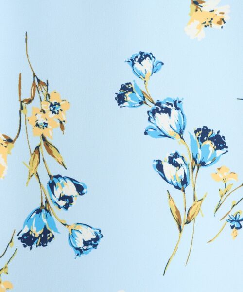 grove（グローブ）の「◆お仕事にもおでかけにも！ボタニカルプリントスカート（スカート・レディース・グレー系5/サックスブルー系・02/03/01/05/04）」の9枚目の写真