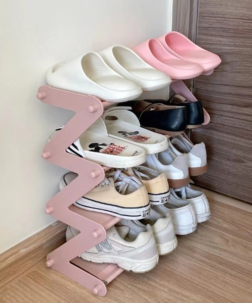 Made in I（メイドインアイ）の「組み立て簡単コンパクトマルチ収納ラック（収納グッズ・レディース・ブラウン/ピンク/グレー/ブルー・FREE）」の12枚目の写真