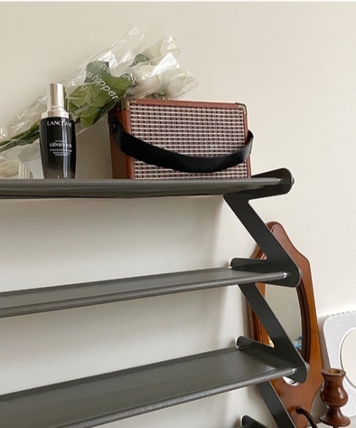 Made in I（メイドインアイ）の「組み立て簡単コンパクトマルチ収納ラック（収納グッズ・レディース・ブラウン/ピンク/グレー/ブルー・FREE）」の14枚目の写真