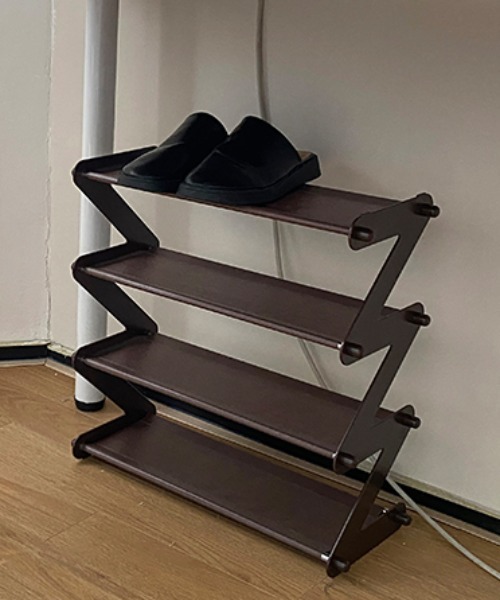 Made in I（メイドインアイ）の「組み立て簡単コンパクトマルチ収納ラック（収納グッズ・レディース・ブラウン/ピンク/グレー/ブルー・FREE）」の6枚目の写真