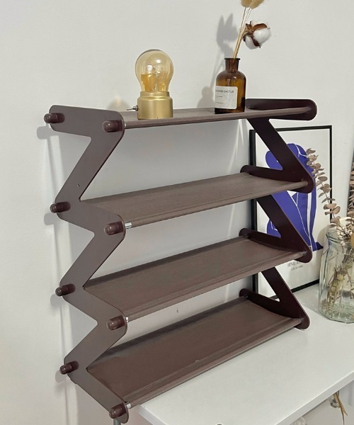 Made in I（メイドインアイ）の「組み立て簡単コンパクトマルチ収納ラック（収納グッズ・レディース・ブラウン/ピンク/グレー/ブルー・FREE）」の8枚目の写真