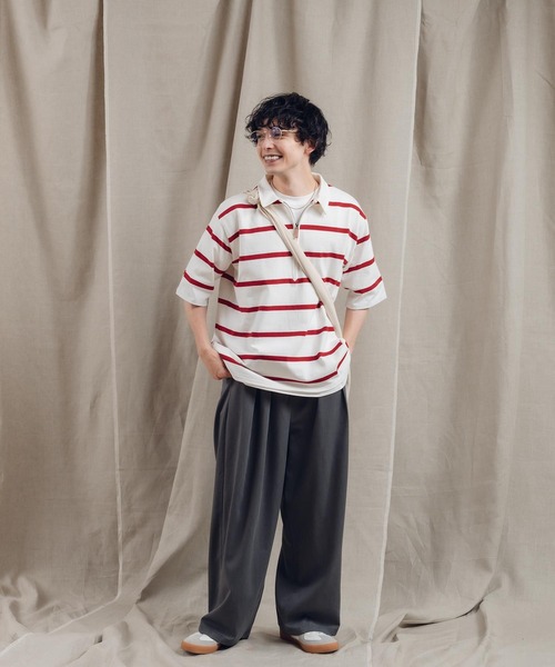 MUHET(ミュエータ)の「ハーフジップTシャツ(Tシャツ/カットソー・レディース・杢グレー/ネイビー/マスタード/ブラウン/レッド系その他・X-LARGE/MEDIUM)」の19枚目の写真