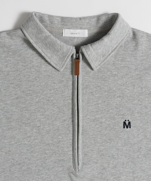 MUHET(ミュエータ)の「ハーフジップTシャツ(Tシャツ/カットソー・レディース・杢グレー/ネイビー/マスタード/ブラウン/レッド系その他・X-LARGE/MEDIUM)」の8枚目の写真