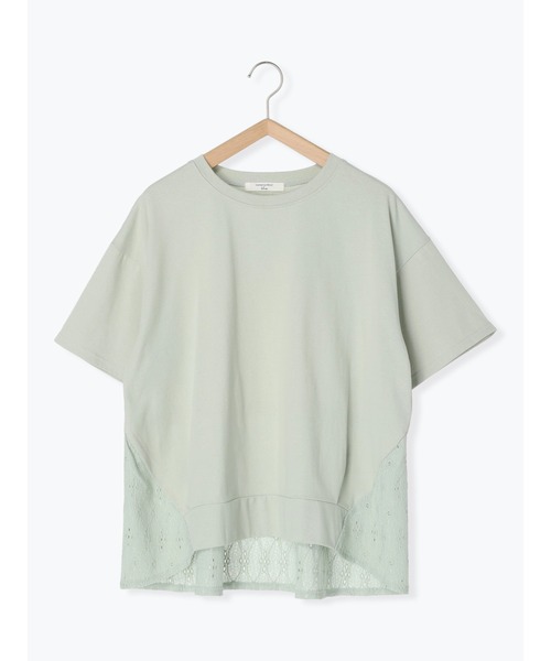 Samansa Mos2 blue（サマンサモスモスブルー）の「バックタック切替プルオーバー（Tシャツ/カットソー・レディース・ブラック/オフホワイト/ミント・F）」の13枚目の写真