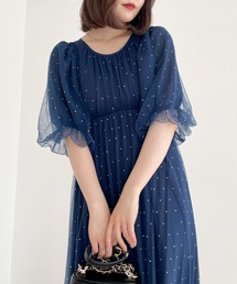 Heather | 【オケージョン】ビジューチュールワンピース　964211(ドレス)