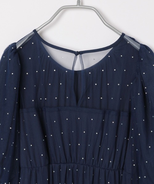 Heather（ヘザー）の「【オケージョン】ビジューチュールワンピース　964211（ドレス・レディース・ネイビー/オフホワイト・FREE）」の21枚目の写真