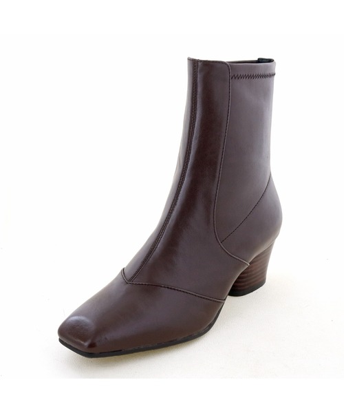 cava cava（サヴァサヴァ）の「防滑｜ストレッチショートブーツ　7420147（ブーツ・レディース・ブラック/ダークブラウン・23.0cm/22.5cm/24.0cm/24.5cm/23.5cm）」の20枚目の写真