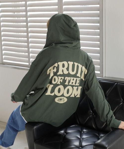 FRUIT OF THE LOOM(フルーツオブザルーム)の「OEパーカー(パーカー・メンズ・ホワイト/ネイビー/グリーン・M/L/S)」の16枚目の写真