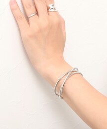 NOLLEY’S | クロスラインバングル SILVER(ブレスレット)