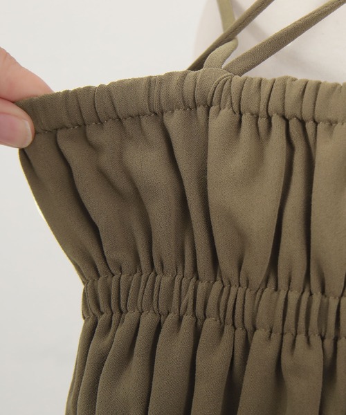 titivate（ティティベイト）の「バックシャンキャミソールワンピース（ワンピース・レディース・ブラック/オリーブ/アイボリー・S/M/PS(XS－S)）」の19枚目の写真