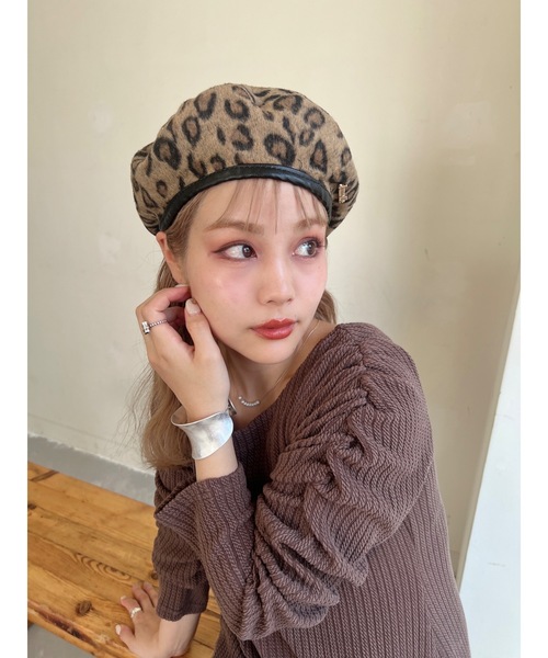 jumelle（ジュメロ）の「leopard beret（ハンチング/ベレー帽）」 - WEAR