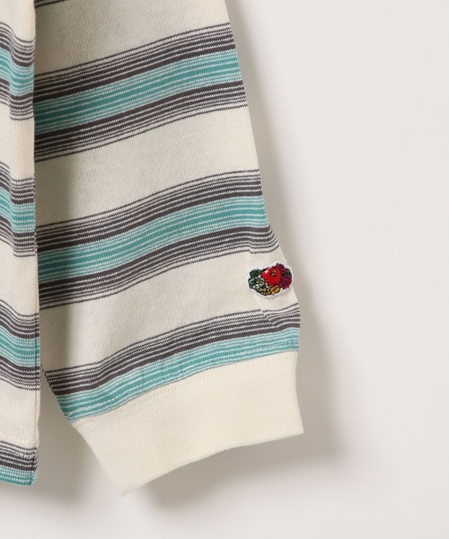 FRUIT OF THE LOOM（フルーツオブザルーム）の「【Fruit Of The Loom】別注マルチボーダーTシャツ（KIDS）（Tシャツ/カットソー・キッズ・アイボリー/レッド/ブルー・110cm/120cm/130cm/140cm）」の14枚目の写真