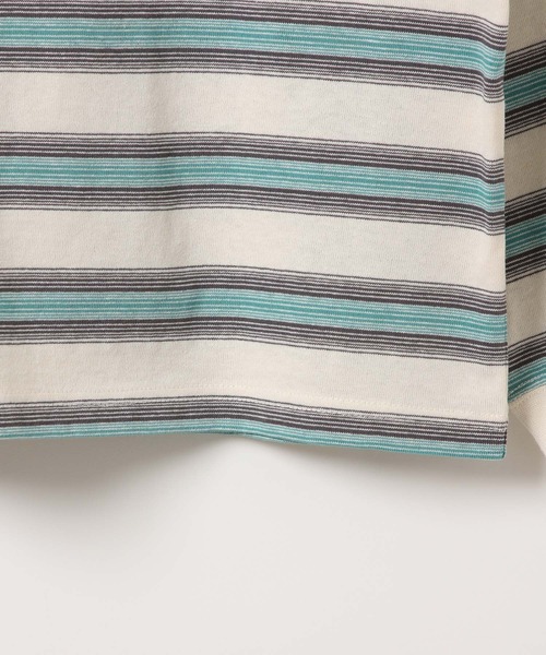 FRUIT OF THE LOOM（フルーツオブザルーム）の「【Fruit Of The Loom】別注マルチボーダーTシャツ（KIDS）（Tシャツ/カットソー・キッズ・アイボリー/レッド/ブルー・110cm/120cm/130cm/140cm）」の13枚目の写真