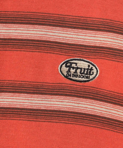 FRUIT OF THE LOOM（フルーツオブザルーム）の「【Fruit Of The Loom】別注マルチボーダーTシャツ（KIDS）（Tシャツ/カットソー・キッズ・アイボリー/レッド/ブルー・110cm/120cm/130cm/140cm）」の6枚目の写真