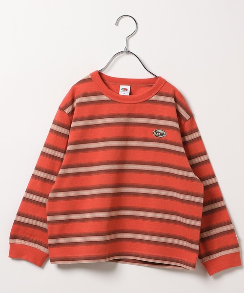 FRUIT OF THE LOOM（フルーツオブザルーム）の「【Fruit Of The Loom】別注マルチボーダーTシャツ（KIDS）（Tシャツ/カットソー・キッズ・アイボリー/レッド/ブルー・110cm/120cm/130cm/140cm）」の22枚目の写真