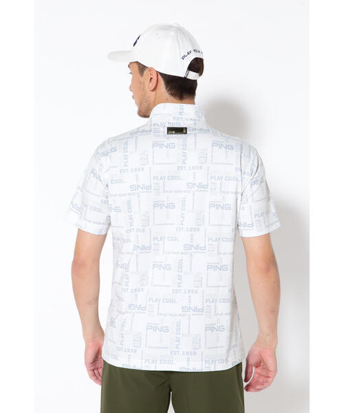 PING APPAREL ピン 総柄クールコア 半袖UVハイネックカットソー M PING APPAREL】カノコ 半袖ハイネックシャツ ＜NATIVE＞ (MENS