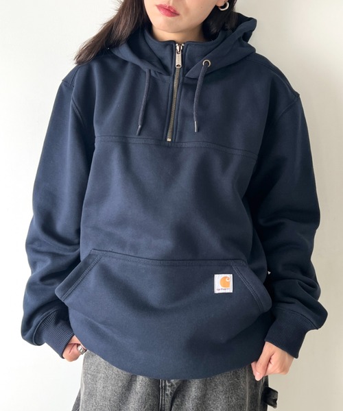 セール】Carhartt(カーハート)/ハーフジップ フーディー