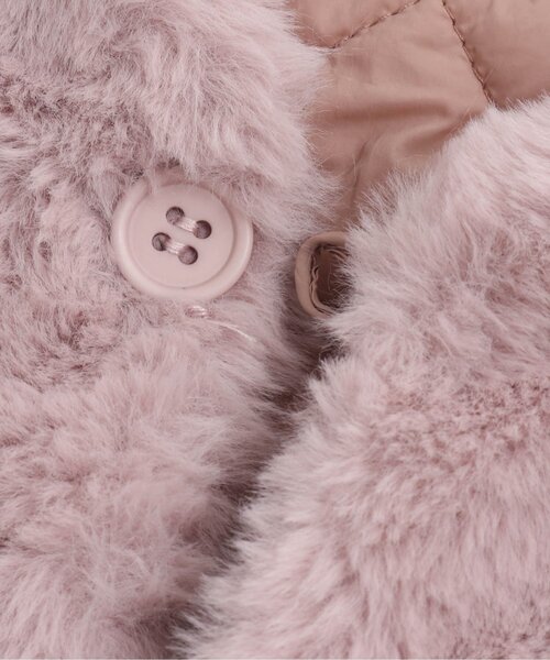 Seraph（セラフ）の「リバーシブルファーベスト（ダウンベスト・キッズ・アイボリー/ラベンダー/ライム・150/130/110/100/120/95/90/80/140）」の10枚目の写真