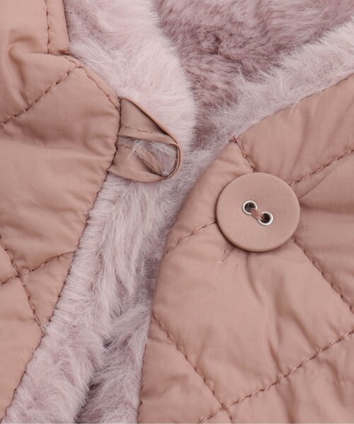 Seraph（セラフ）の「リバーシブルファーベスト（ダウンベスト・キッズ・アイボリー/ラベンダー/ライム・150/130/110/100/120/95/90/80/140）」の13枚目の写真