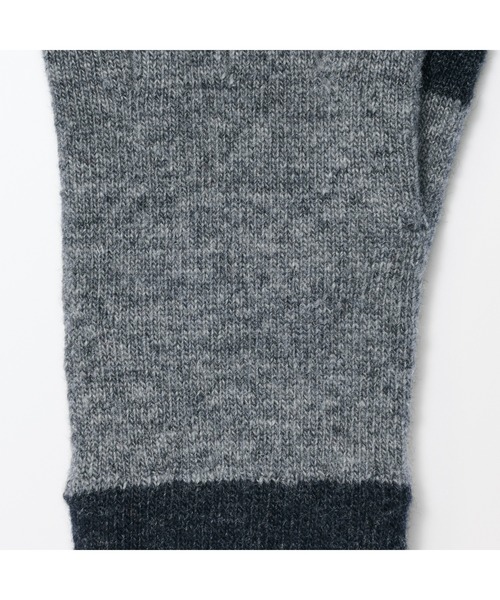 無印良品(ムジルシリョウヒン)の「ウール混 裏起毛 タッチパネル手袋 (配色)(手袋・レディース・グレー/オートミール・FREE)」の5枚目の写真