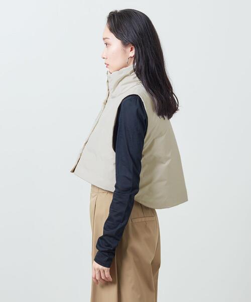MARW UNITED ARROWS(マルゥ ユナイテッドアローズ)の「<MARW UNITED ARROWS>パディング ショートベスト(ベスト・レディース・ブラック/オフホワイト・FREE)」の4枚目の写真