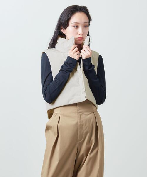 MARW UNITED ARROWS(マルゥ ユナイテッドアローズ)の「<MARW UNITED ARROWS>パディング ショートベスト(ベスト・レディース・ブラック/オフホワイト・FREE)」の11枚目の写真