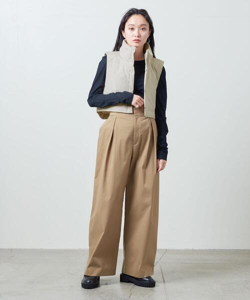 MARW UNITED ARROWS(マルゥ ユナイテッドアローズ)の「<MARW UNITED ARROWS>パディング ショートベスト(ベスト・レディース・ブラック/オフホワイト・FREE)」の13枚目の写真