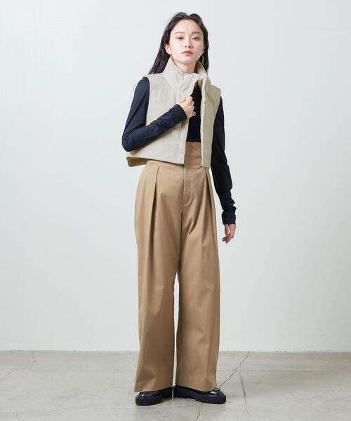 MARW UNITED ARROWS(マルゥ ユナイテッドアローズ)の「<MARW UNITED ARROWS>パディング ショートベスト(ベスト・レディース・ブラック/オフホワイト・FREE)」の14枚目の写真