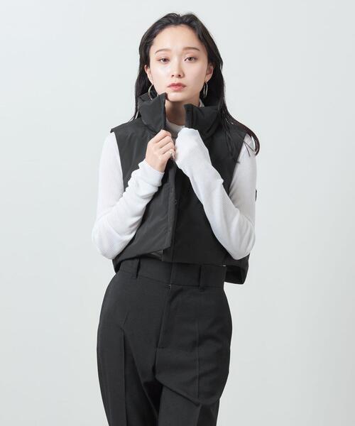 MARW UNITED ARROWS(マルゥ ユナイテッドアローズ)の「<MARW UNITED ARROWS>パディング ショートベスト(ベスト・レディース・ブラック/オフホワイト・FREE)」の21枚目の写真