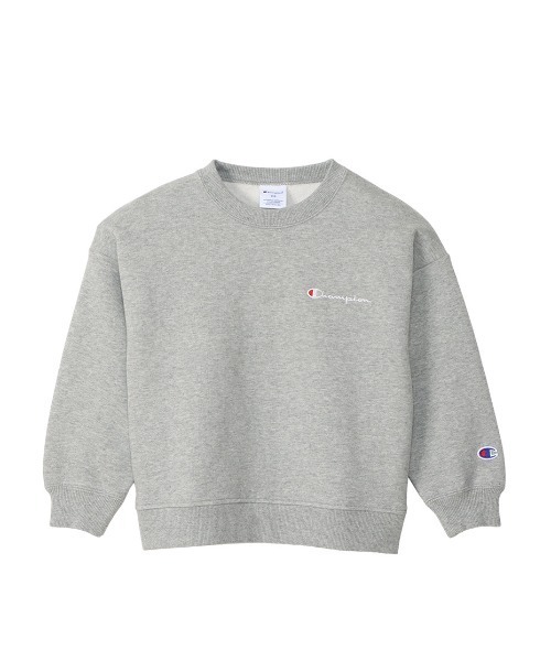 Champion（チャンピオン）の「CHAMPION/チャンピオン キッズ スウェット MUJICK-Y004（スウェット・キッズ・ブラック/グレー/ホワイト/グリーン・110cm/120cm/130cm/140cm/150cm/160cm/100cm）」の3枚目の写真