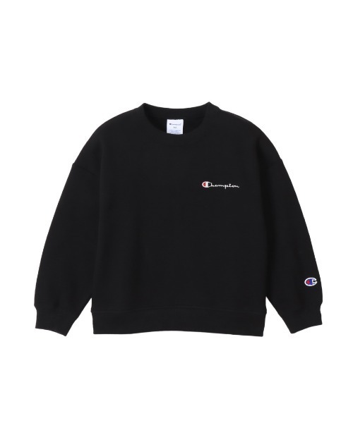 Champion（チャンピオン）の「CHAMPION/チャンピオン キッズ スウェット MUJICK-Y004（スウェット・キッズ・ブラック/グレー/ホワイト/グリーン・110cm/120cm/130cm/140cm/150cm/160cm/100cm）」の2枚目の写真