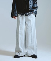 Camphor wood(Jt@[Ebh)2tuck wide baggy slacks / Q^bNChoM[tAXbNX(XbNX)