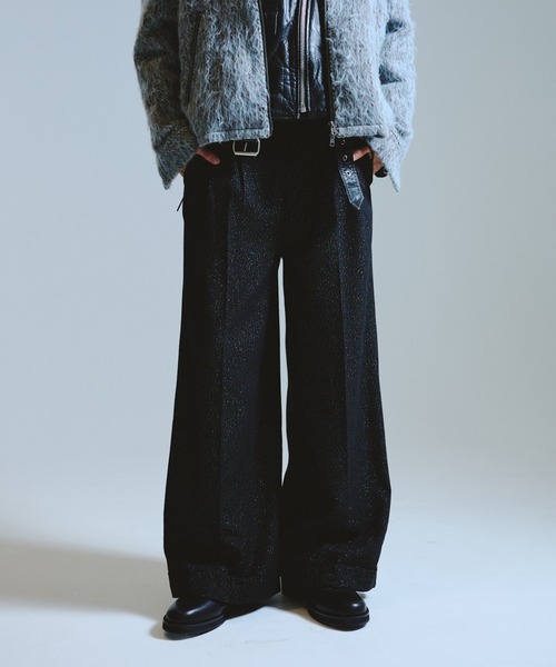 2tuck wide baggy slacks / 2タックワイドバギーフレア